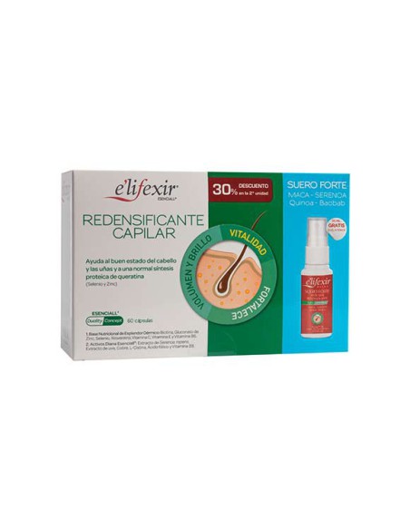 E´LIFEXIR REDENSIFICANTE CAPILAR 60 CAP+ SUERO