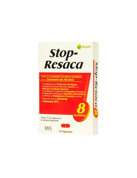 RELAFIT STOP-RESACA 15 CAPSULAS