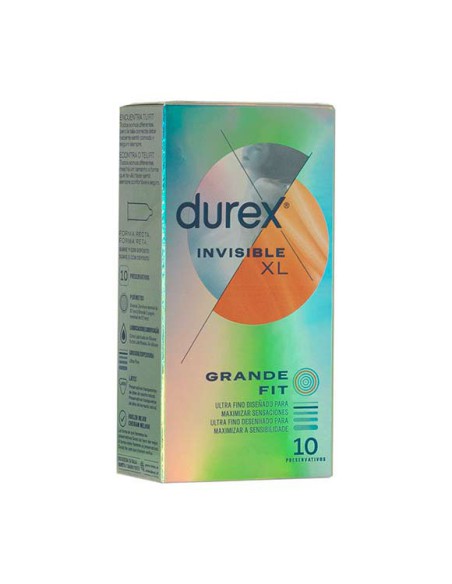 PRESERVATIVOS DUREX INVISIBLE EXTRA XL 10 UNIDAD