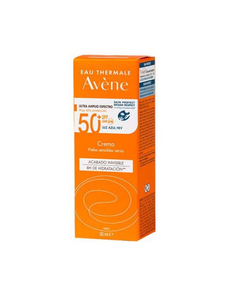 AVENE CREMA SOLAR  SPF 50+ LUZ AZUL P.SECA 50 ML