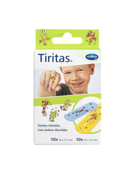 TIRA ADHESIVA TIRITAS KIDS 2 TAMAÑOS 20 U