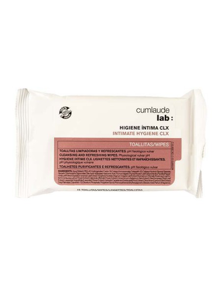 CUMLAUDE HIGIENE INTIMA CLX TOALLITAS 15 UN